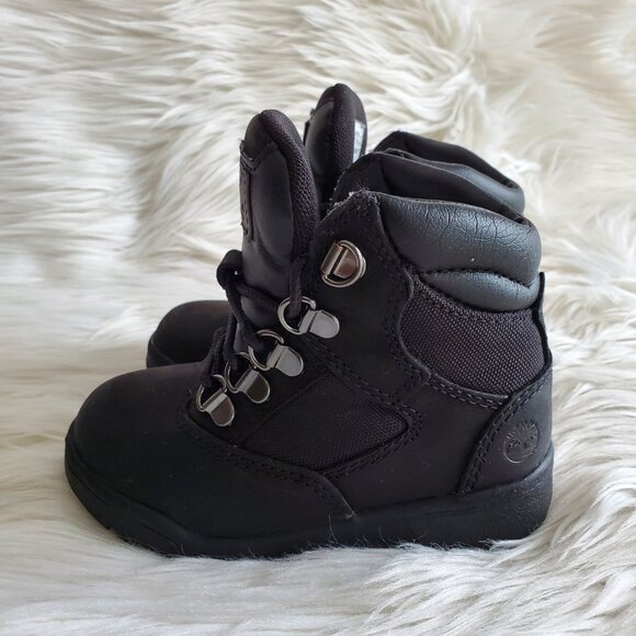 Timberland Black Toddler Waterproof Cushioned Field Boot SZ 9 - Picture 5 of 11
